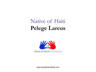 Native of Haiti Pelege Lareus