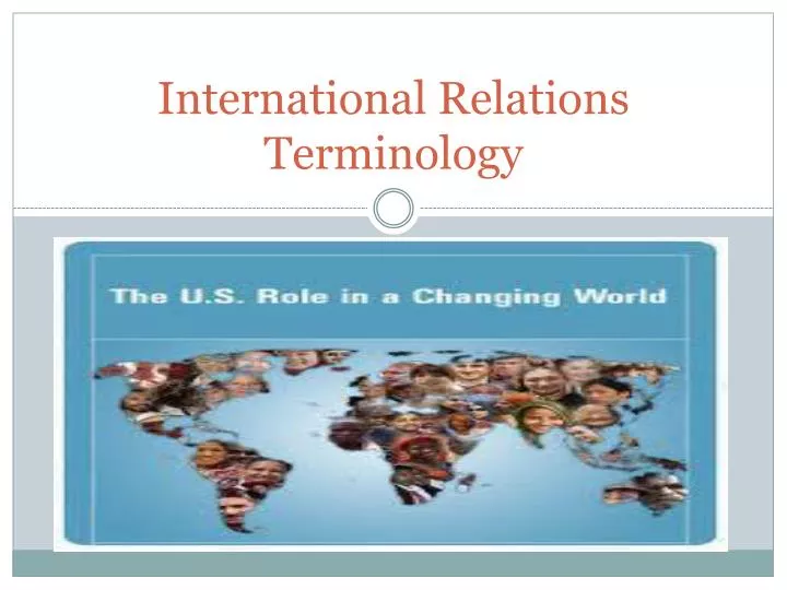 international relations terminology