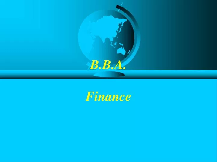 b b a finance