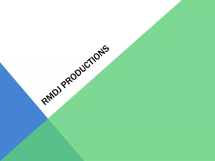 rmdj productions