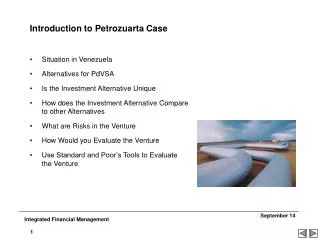 Introduction to Petrozuarta Case