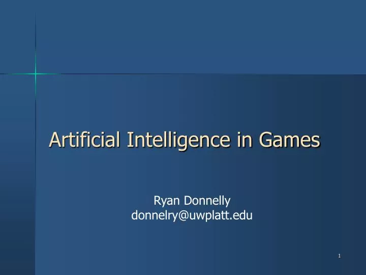 artificial intelligence in games