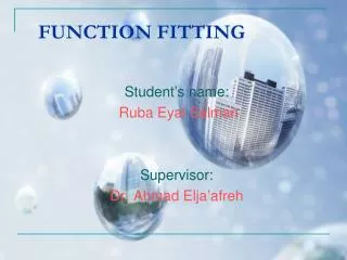 FUNCTION FITTING