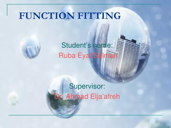 function fitting