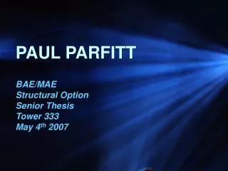 PAUL PARFITT