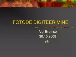 fotode digiteerimine