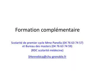 formation compl mentaire