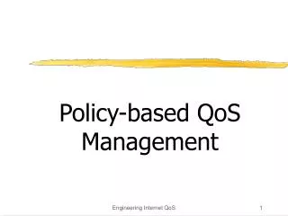 Policy-based QoS Management
