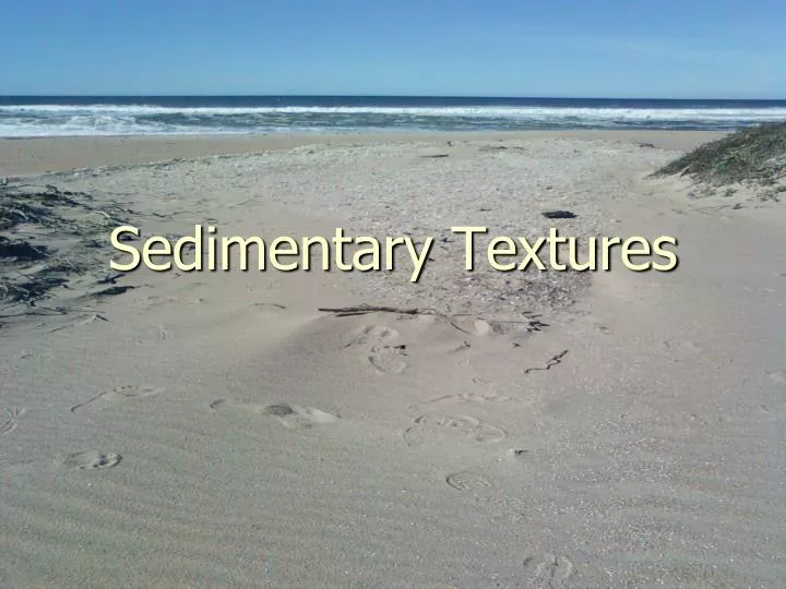 sedimentary textures
