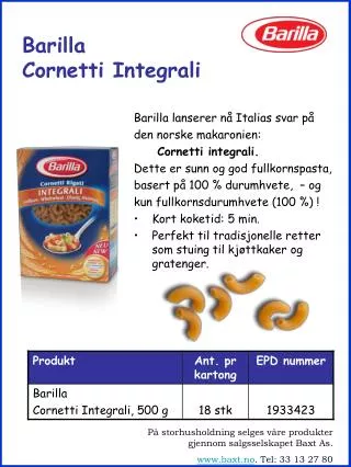 barilla cornetti integrali