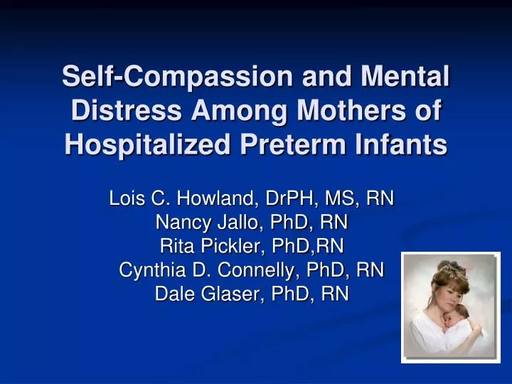 self compassion and mental distress among mothers of hospitalized preterm infants