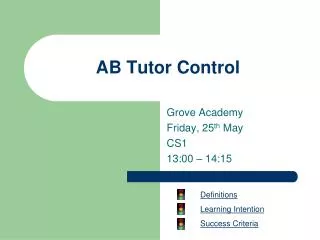 AB Tutor Control
