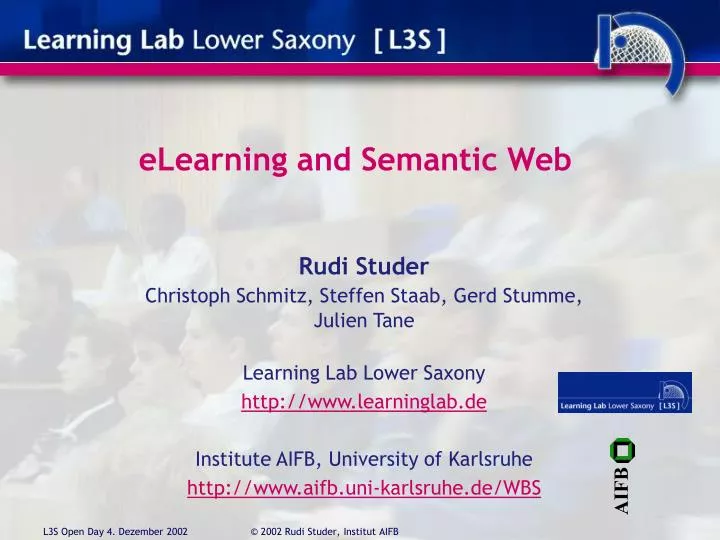 e learning and s emantic web