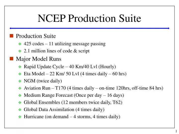 ncep production suite
