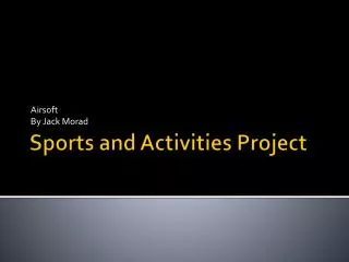 Sports and Activities Project