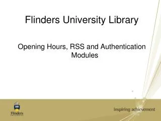 Flinders University Library
