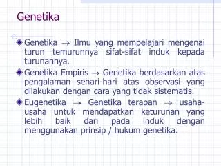 genetika