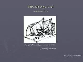BBSC 303 Digital Craft Assignment one: Part A