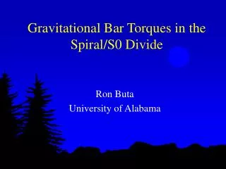 Gravitational Bar Torques in the Spiral/S0 Divide