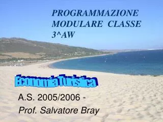 programmazione modulare classe 3 aw
