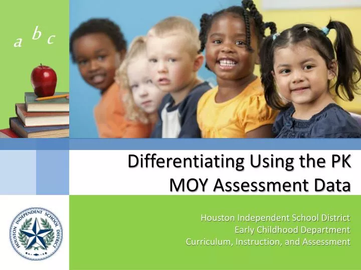 differentiating using the pk moy assessment data