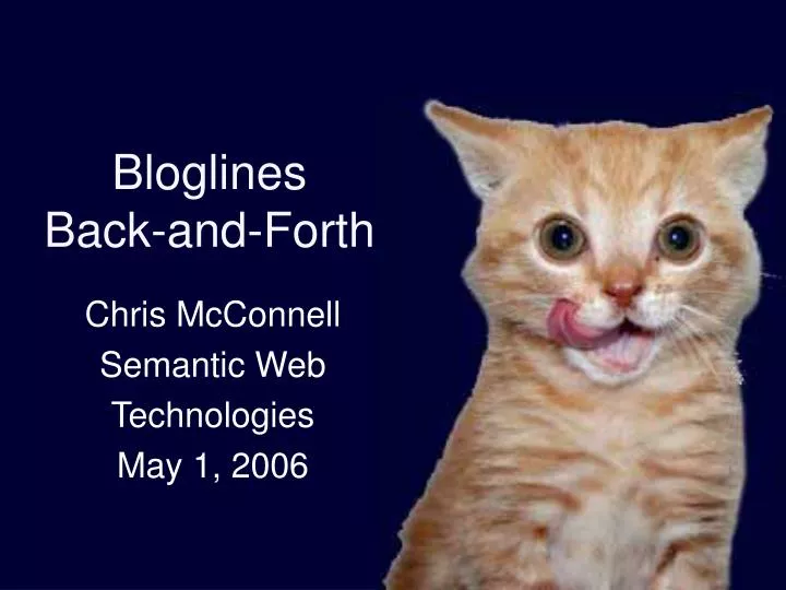 bloglines back and forth