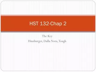 HST 132-Chap 2