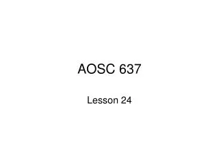 AOSC 637