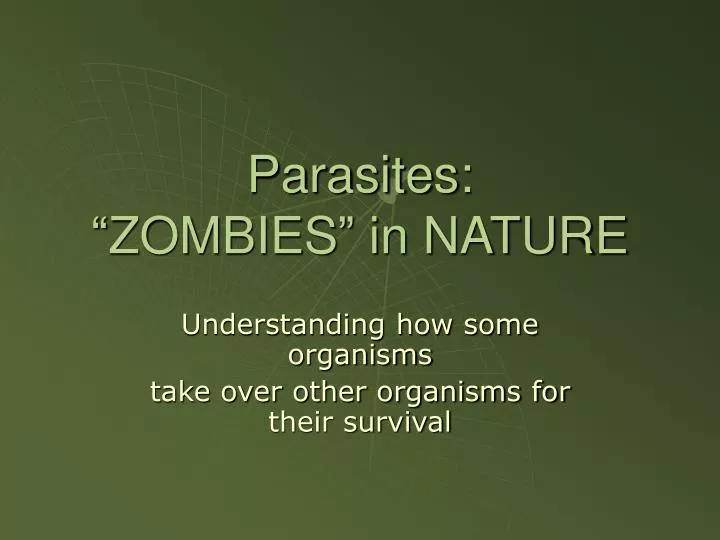 parasites zombies in nature