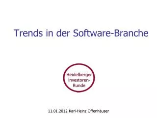 trends in der software branche