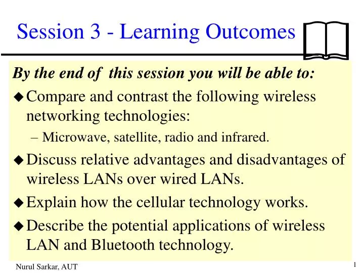 session 3 learning outcomes