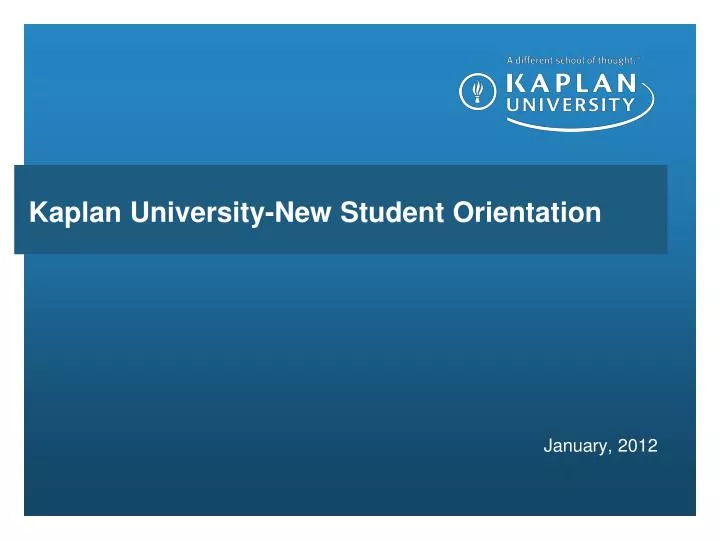 kaplan university new student orientation