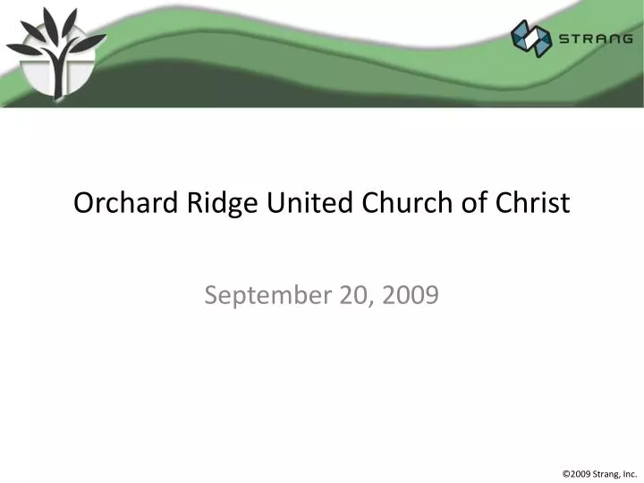 orchard ridge united church of christ