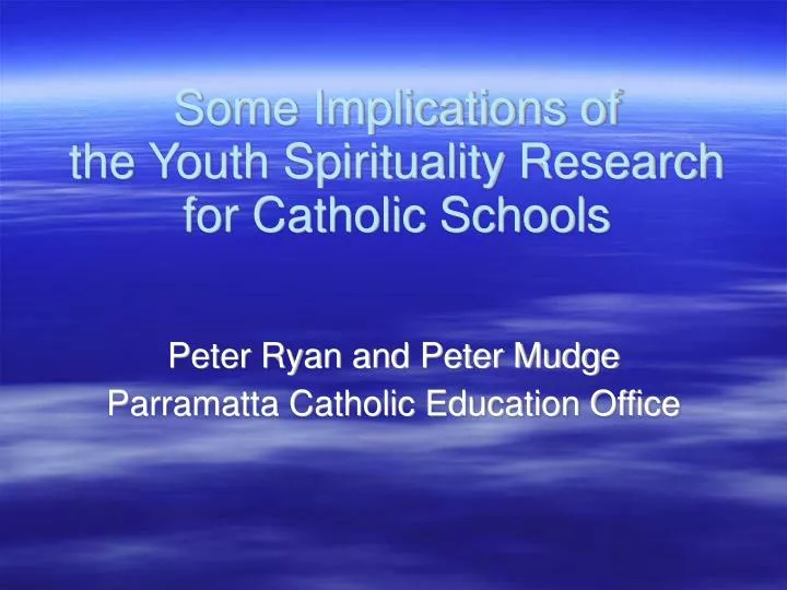 peter ryan and peter mudge parramatta catholic education office