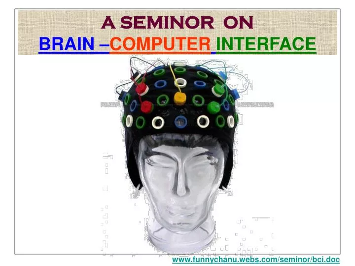 a seminor on brain computer interface