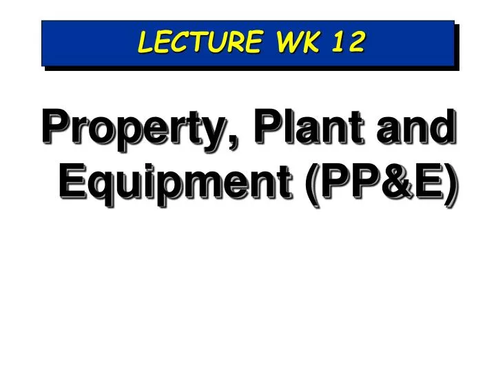 lecture wk 12