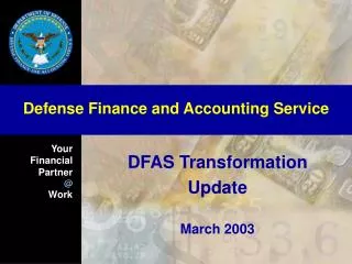 DFAS Transformation Update March 2003