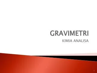 gravimetri