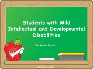 Students with Mild Intellectual and Developmental Disabilities