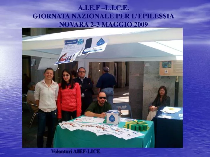 a i e f l i c e giornata nazionale per l epilessia novara 2 3 maggio 2009