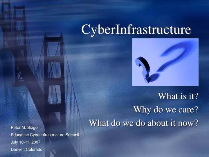 cyberinfrastructure