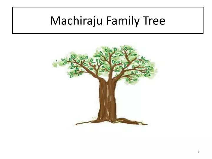 machiraju family tree