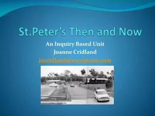 st peter s then and now