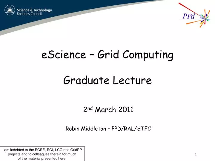 escience grid computing graduate lecture