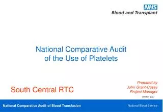 National Comparative Audit of the Use of Platelets