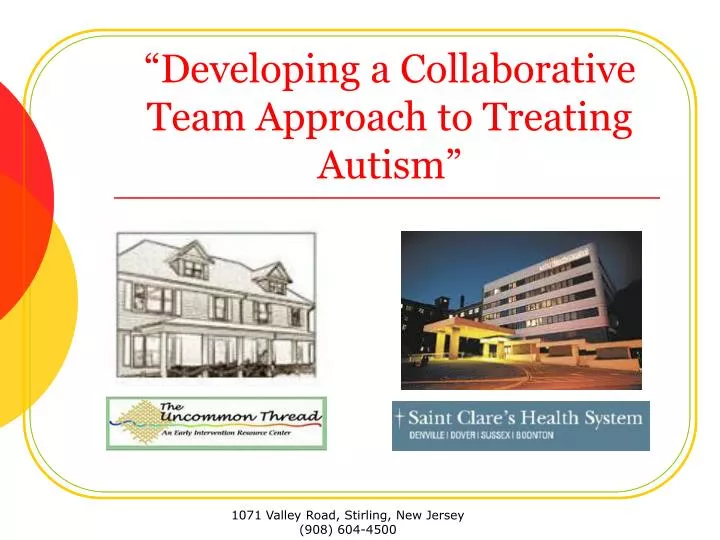 developing a collaborative team approach to treating autism