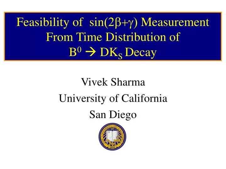 feasibility of sin 2b g measurement from time distribution of b 0 dk s decay