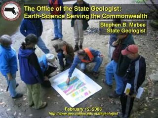 The Office of the State Geologist: Earth-Science Serving the Commonwealth