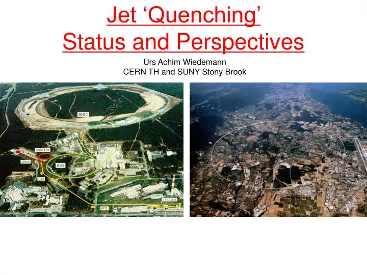 jet quenching status and perspectives