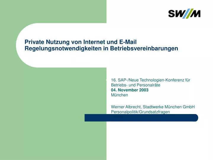 private nutzung von internet und e mail regelungsnotwendigkeiten in betriebsvereinbarungen